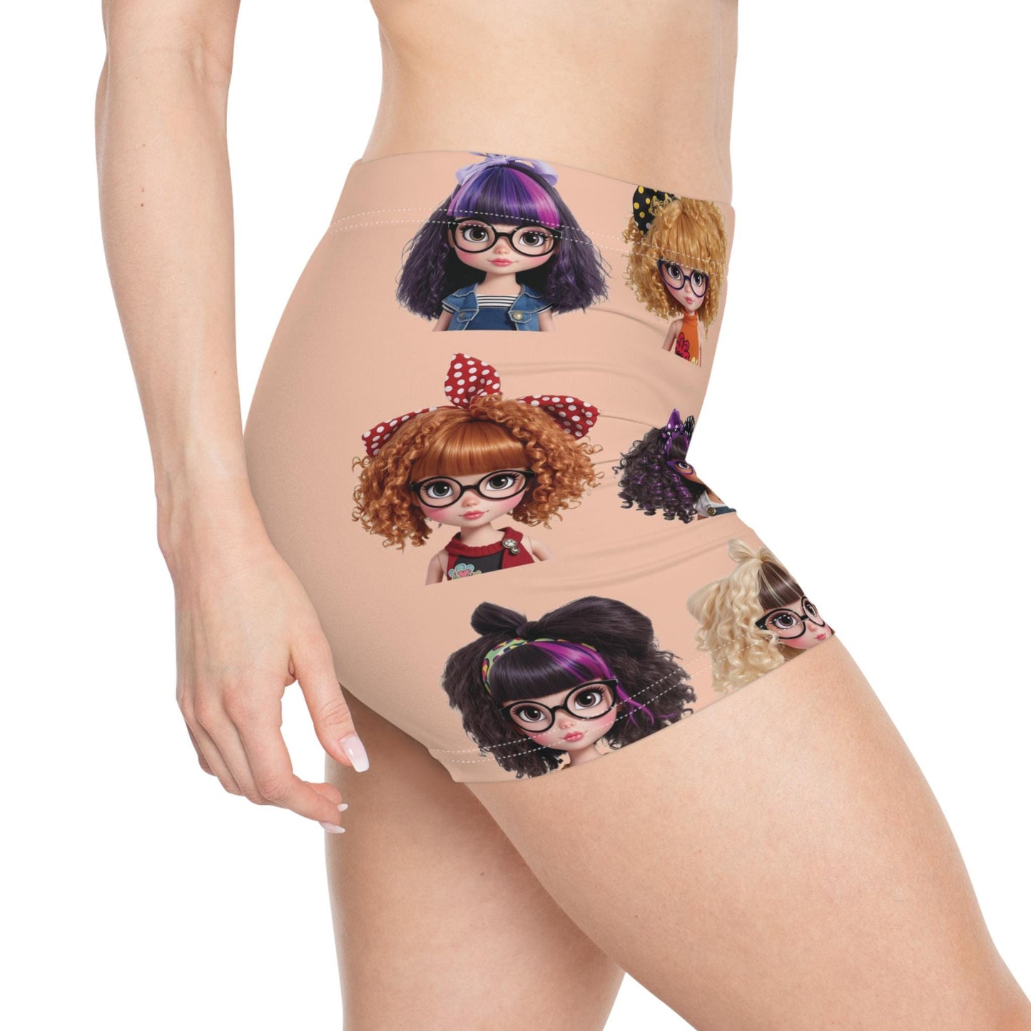 Fun & Playful Women's Shorts: CurliPop Crew - Summer Beach Cover-Up
