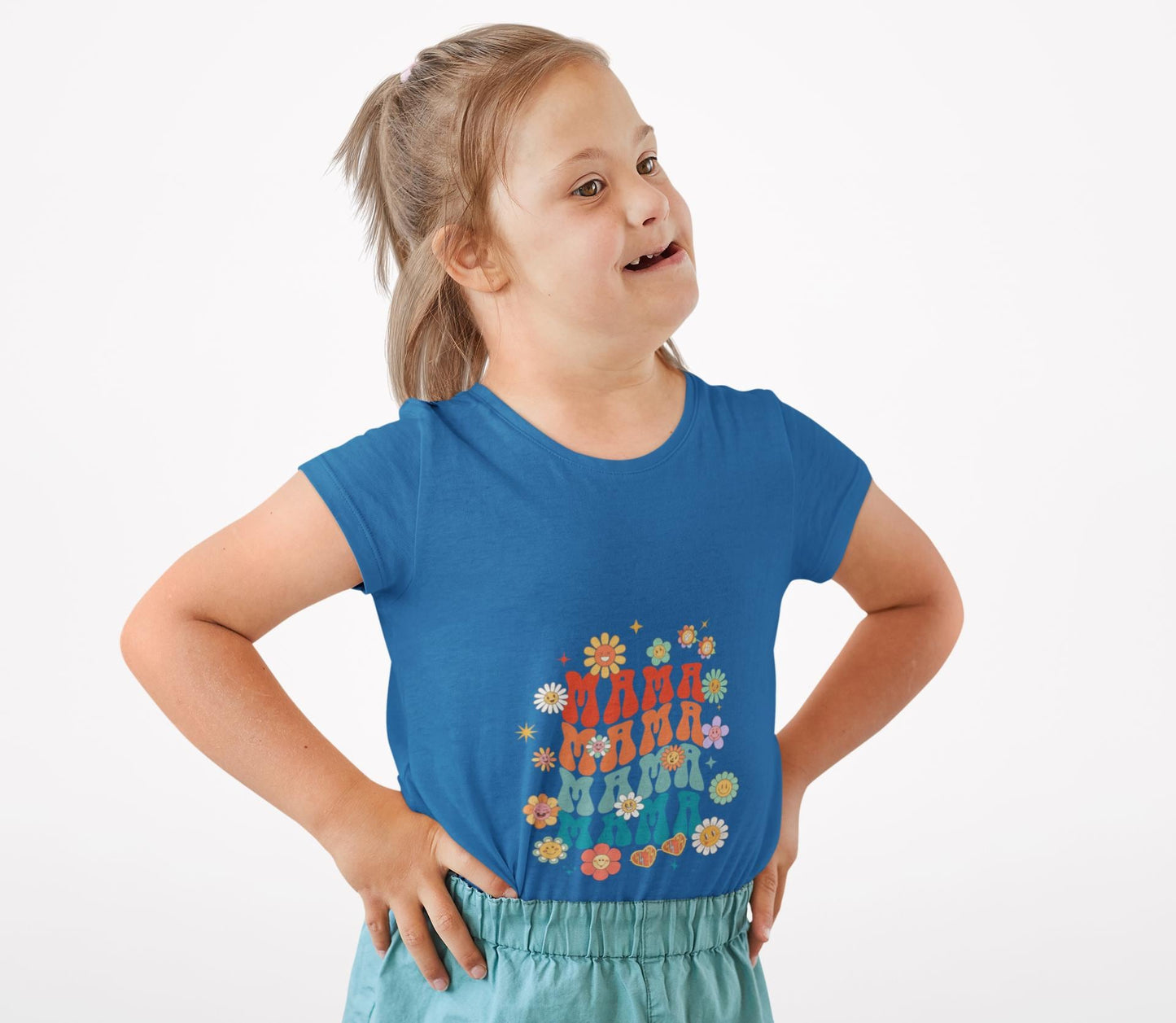 Children's Floral Graphic Tee: Cotton Back-to-School Shirt for Boys & Girls, Relaxed Fit Summer Top