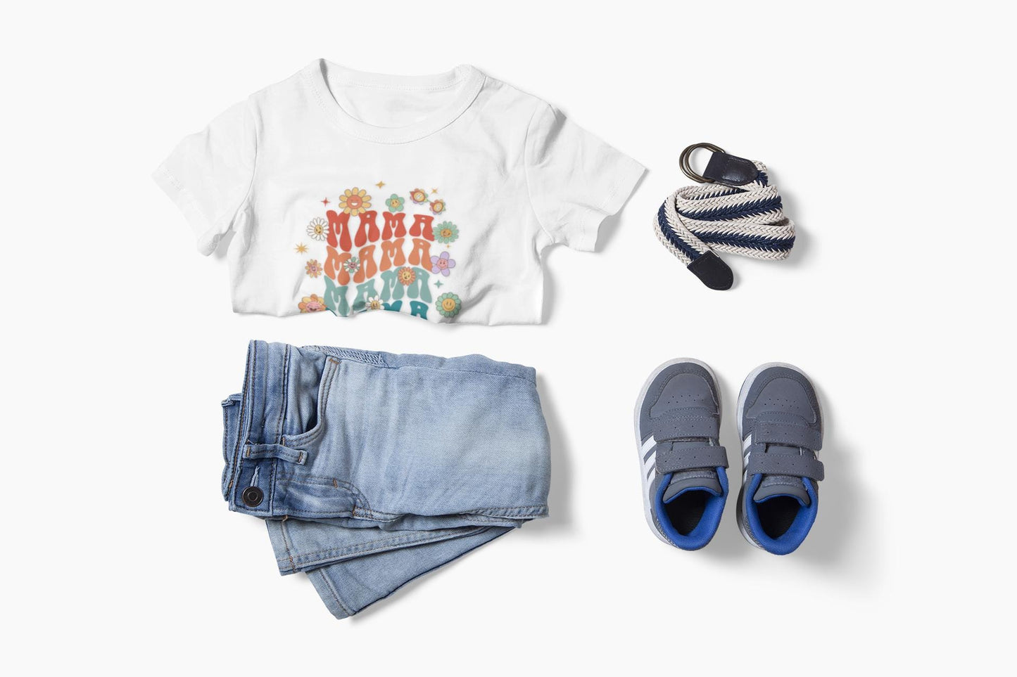 Children's Floral Graphic Tee: Cotton Back-to-School Shirt for Boys & Girls, Relaxed Fit Summer Top