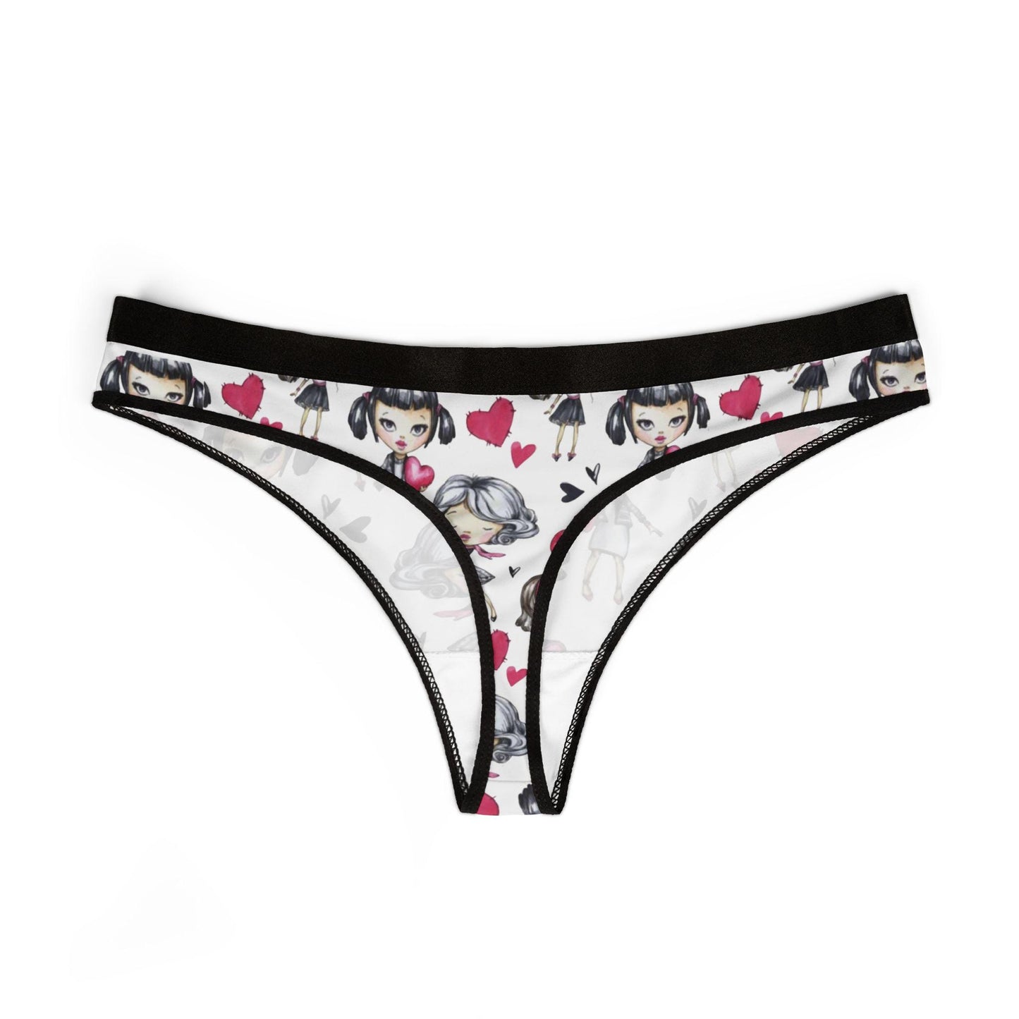 Kawaii Anime-Inspired Mother-Daughter Thong Set: Playful Cartoon Lingerie for Otaku Fans