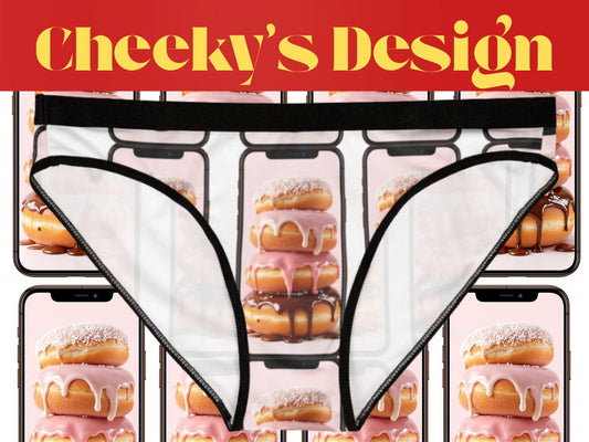 Donut Print Panties: Foodie Novelty Underwear