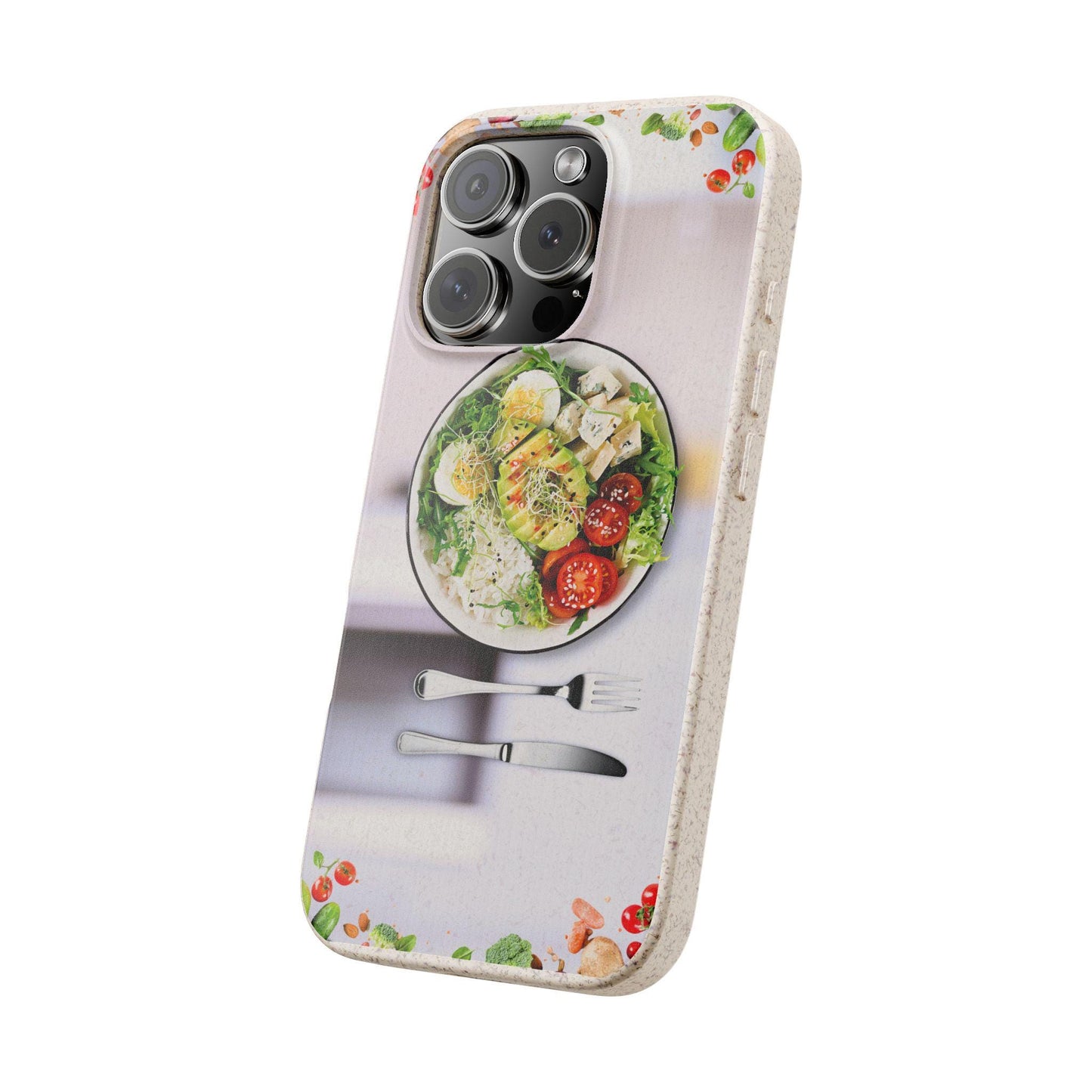 Eco-Friendly Phone Case with Vibrant Salad Design, Biodegradable Cases, Sustainable Gift, Kitchen Lover Accessory, Green Living, [...]