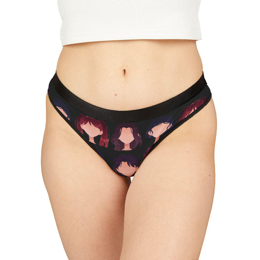 Mysterious Anime Woman Cheeky Thong - Kawaii Otaku Lingerie for Cosplay Lovers and Anime Fans