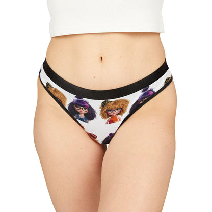 Kawaii Anime Print Thong: Nerdy Girl Lingerie, Cosplay Underwear
