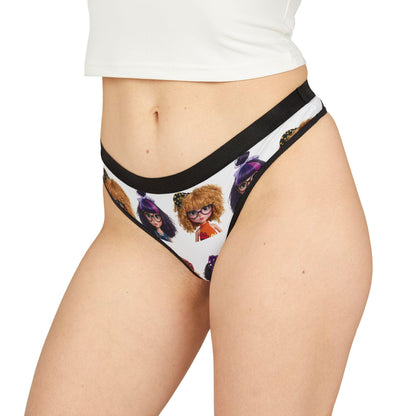 Kawaii Anime Print Thong: Nerdy Girl Lingerie, Cosplay Underwear