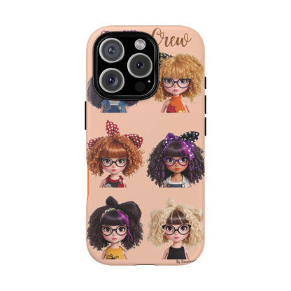 Nerdy Fashion Doll Phone Case: Protective iPhone, Samsung, Pixel Cover