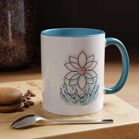 Lotus Coffee Mug: Inspirational Floral Tea Cup, Meditation Gift