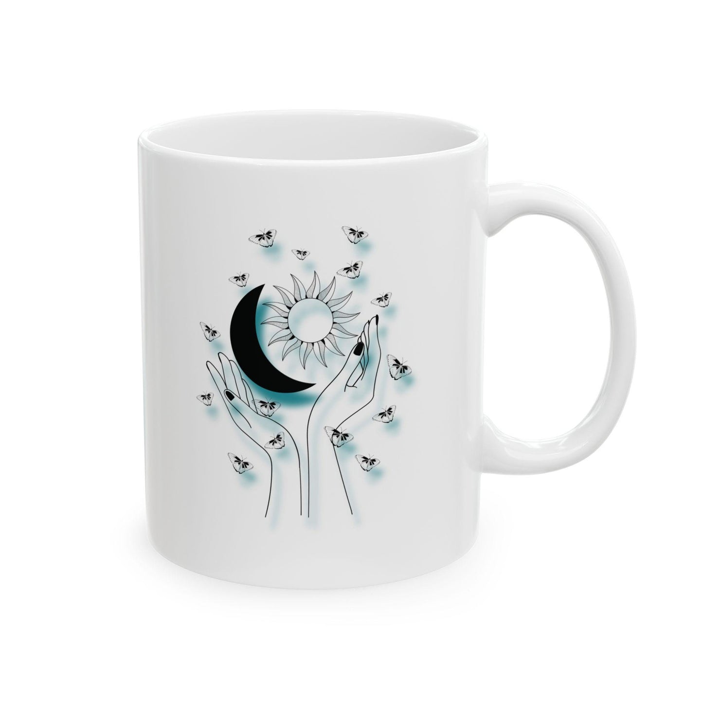Floral Ceramic Coffee Mug: Vibrant Colors, Glossy Finish - 11oz/15oz