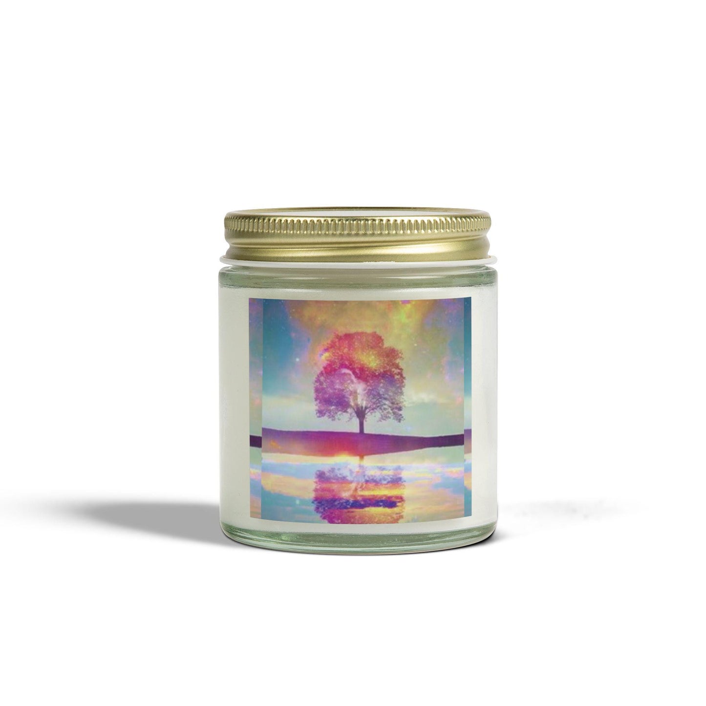 Eco-Friendly Cinnamon Chai Aromatherapy Candle with Celestial Astronomy Art Design for Home Decor