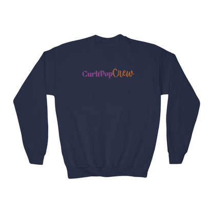 CurliPop Crew Kids Sweatshirt: Curly Hair Dolls, Nerdy Fashion
