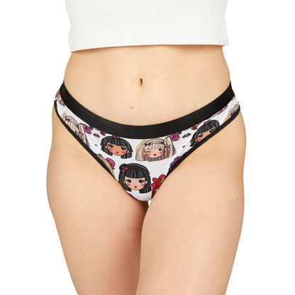 Anime Girl Panties, Thong, Cute Kawaii Seamless Underwear
