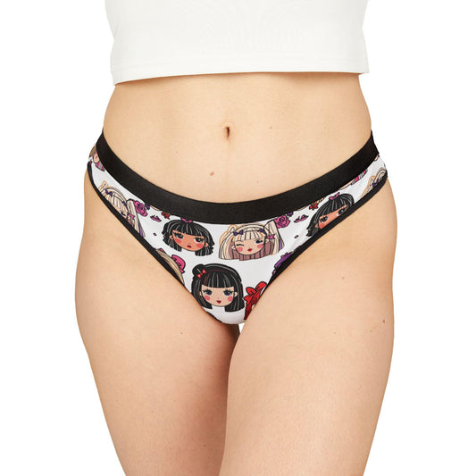 Anime Girl Panties, Thong, Cute Kawaii Seamless Underwear