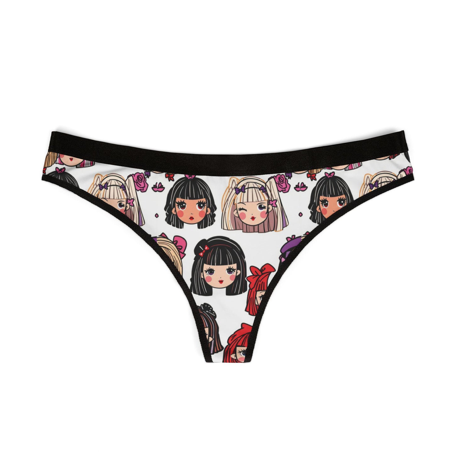 Anime Girl Panties, Thong, Cute Kawaii Seamless Underwear