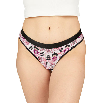 Anime Kawaii Thong for Women Cherry Blossom Harajuku Panties, Cute Gift for Her