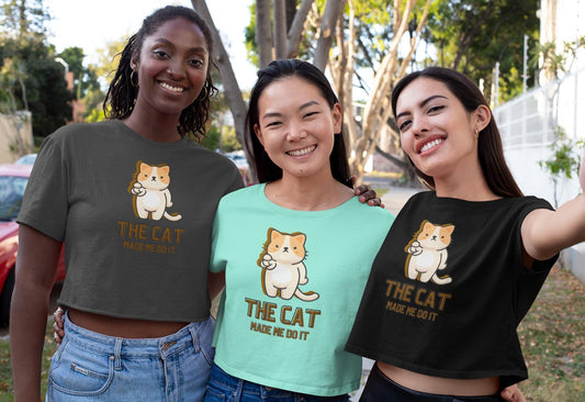 Quirky Cat Lover Boxy Tee: Pigment-Dyed Comfort Shirt