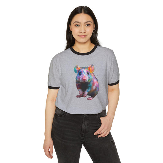 Colorful Mouse Ringer T-Shirt: Fun Graphic Cotton Tee