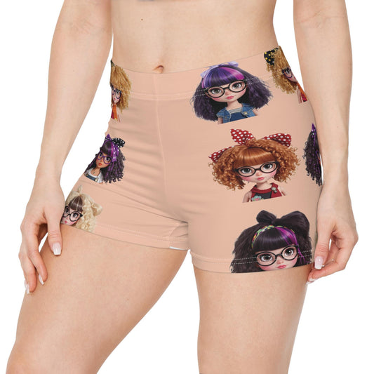 Fun & Playful Women's Shorts: CurliPop Crew - Summer Beach Cover-Up