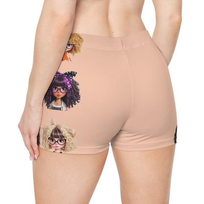 Fun & Playful Women's Shorts: CurliPop Crew - Summer Beach Cover-Up