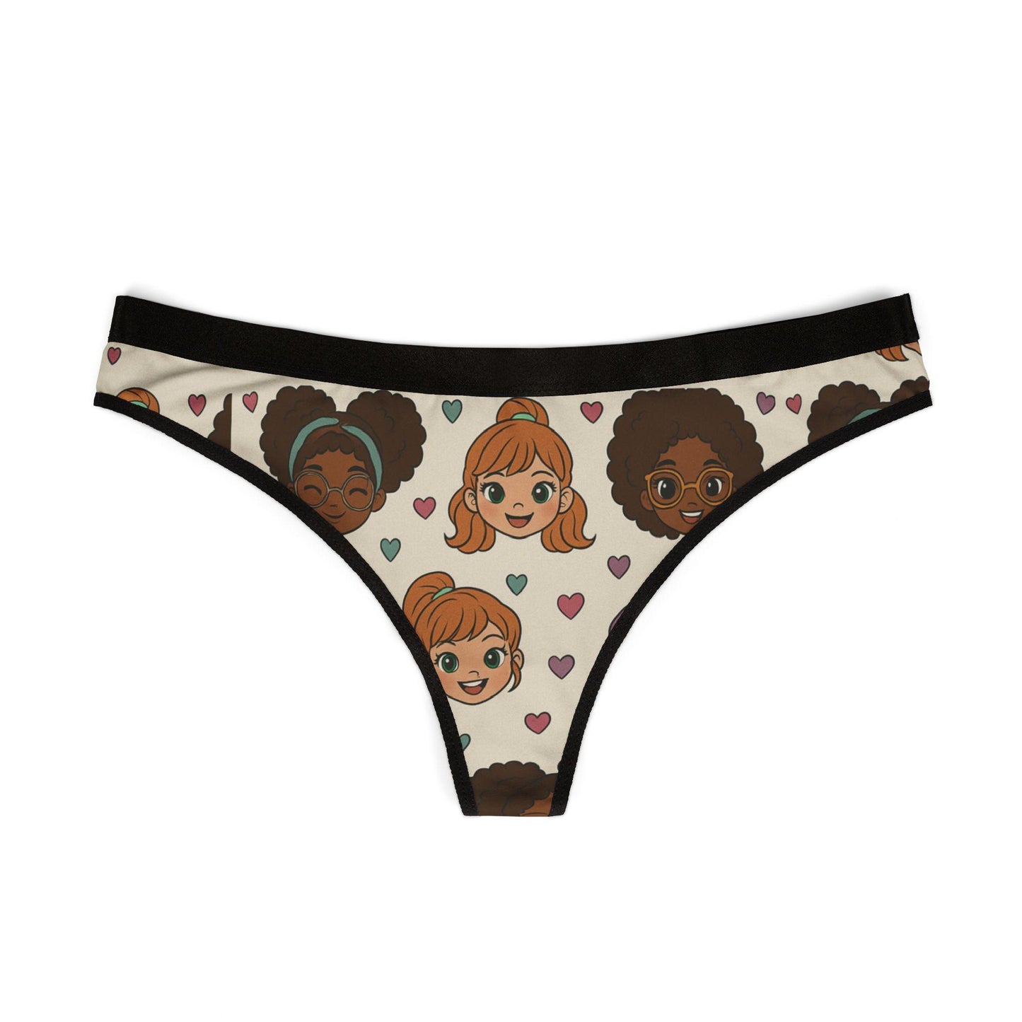 Kawaii Anime Doll Face Underwear: Cute Otaku Girl Lingerie, Bold Cartoon Panties, Nerdy Cosplay Gift