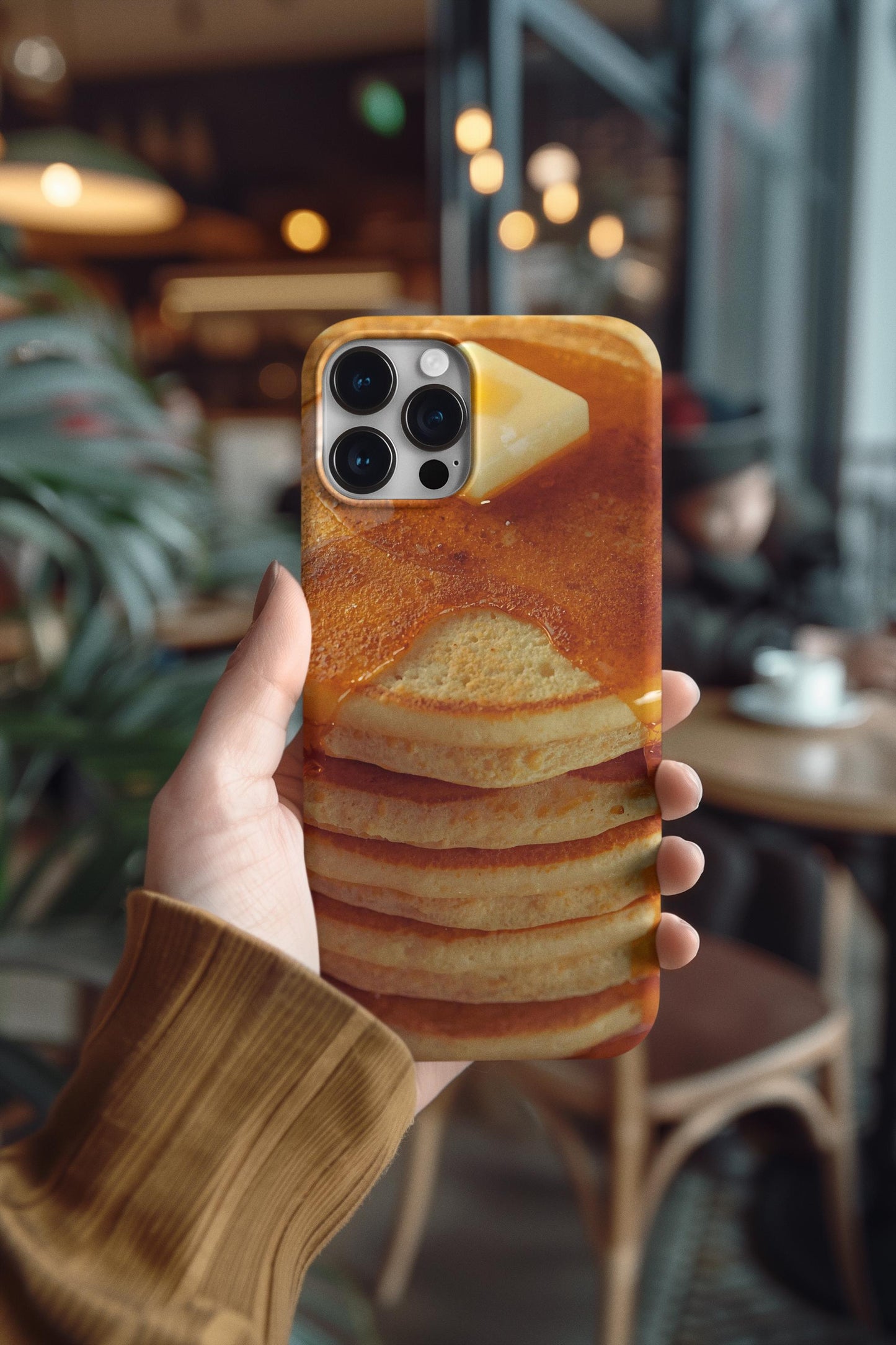 Pancake iPhone 16 Case: Foodie Tough Phone Cover