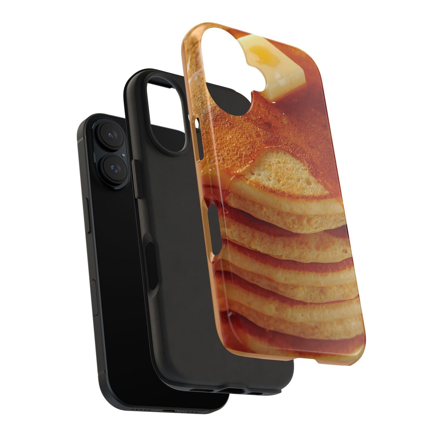 Pancake iPhone 16 Case: Foodie Tough Phone Cover