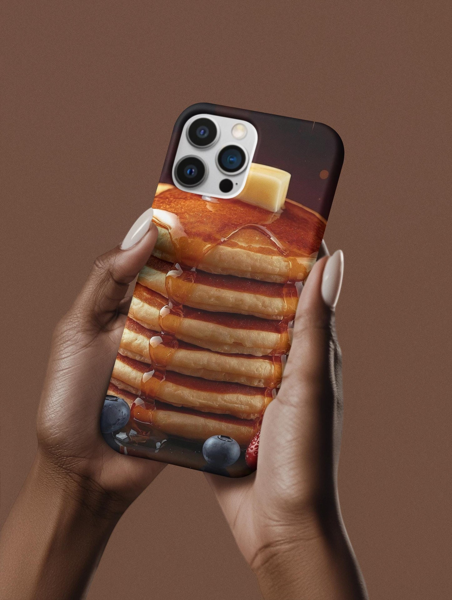 Blueberry Pancake iPhone Case: MagSafe Compatible, Foodie Gift