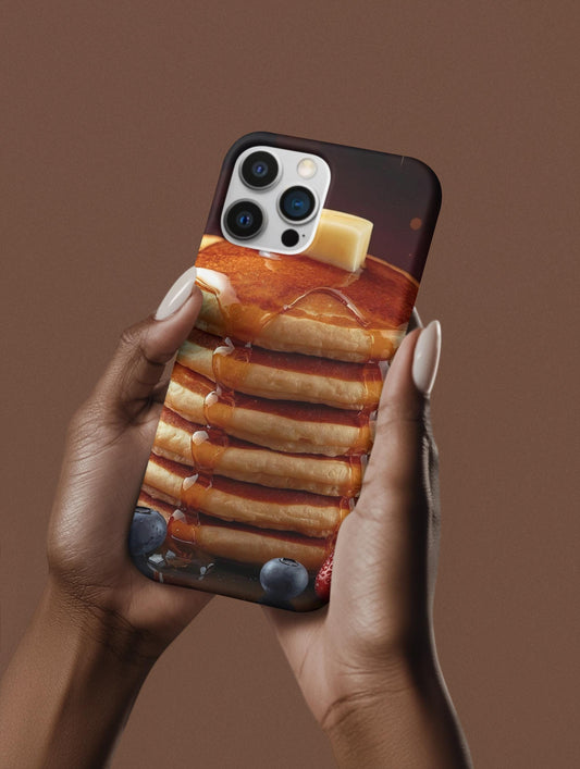 Blueberry Pancake iPhone Case: MagSafe Compatible, Foodie Gift