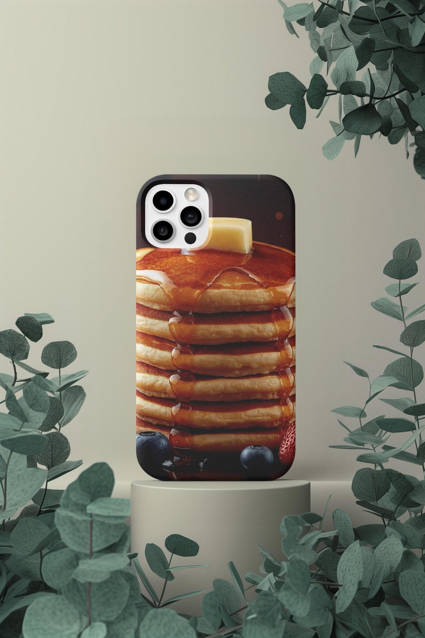 Blueberry Pancake iPhone Case: MagSafe Compatible, Foodie Gift