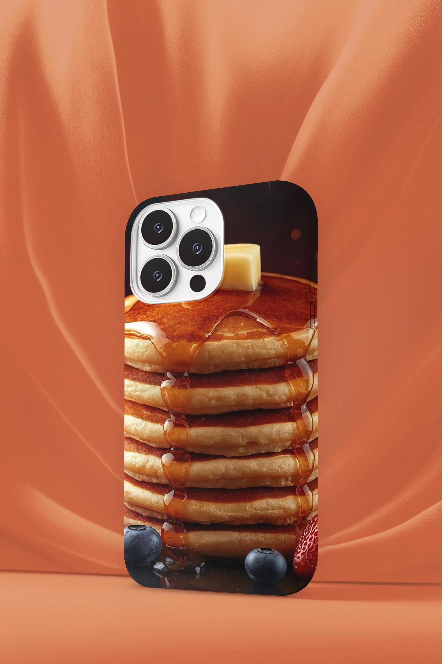 Blueberry Pancake iPhone Case: MagSafe Compatible, Foodie Gift