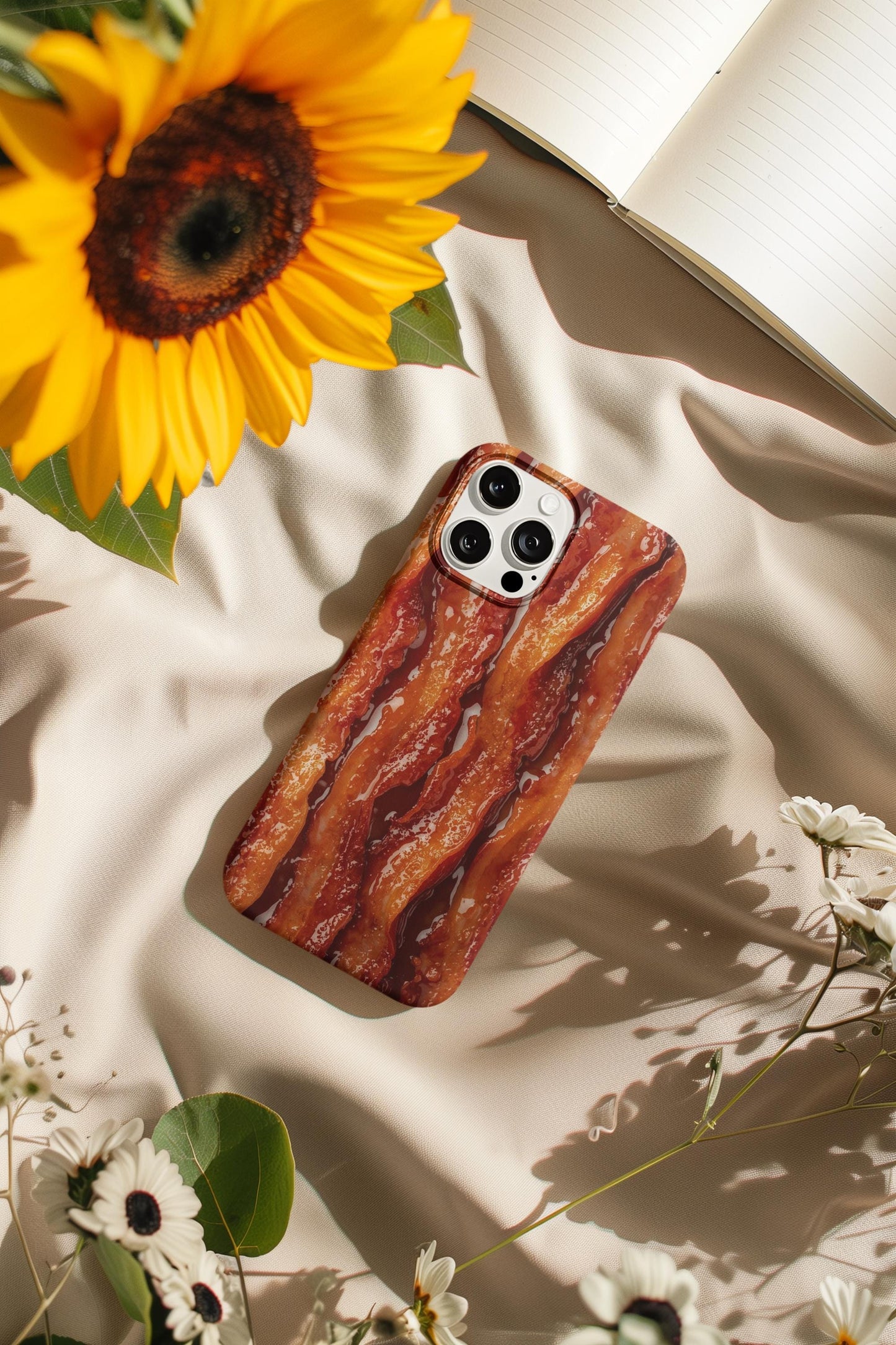 Bacon Lovers Phone Cases, Fun Foodie Gift, Funny Accessory, Holiday Present, Unique Phone Cover