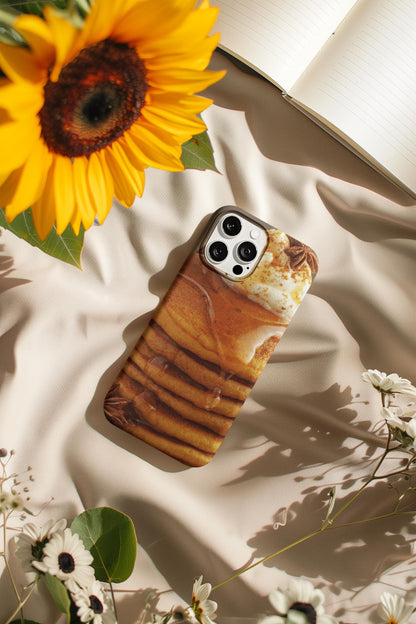 Pumpkin Spice Pancake Phone Case: Magnetic MagSafe Tough Case