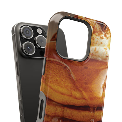 Pumpkin Spice Pancake Phone Case: Magnetic MagSafe Tough Case