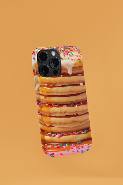 Colorful Confetti Pancake iPhone 14 Case: Unique Foodie Gift for Teens, Fun Phone Accessory