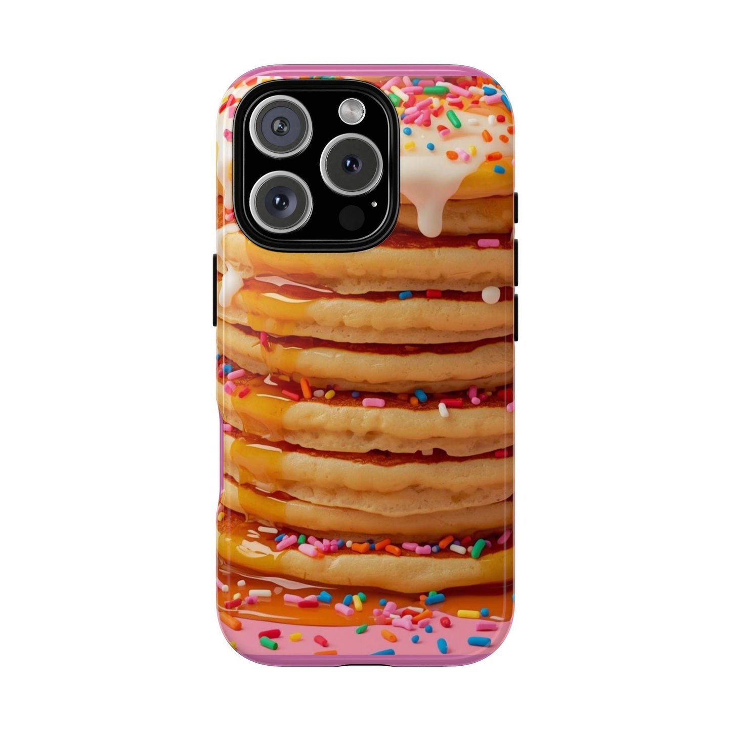 Colorful Confetti Pancake iPhone 14 Case: Unique Foodie Gift for Teens, Fun Phone Accessory