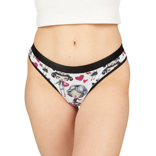 Kawaii Anime-Inspired Mother-Daughter Thong Set: Playful Cartoon Lingerie for Otaku Fans