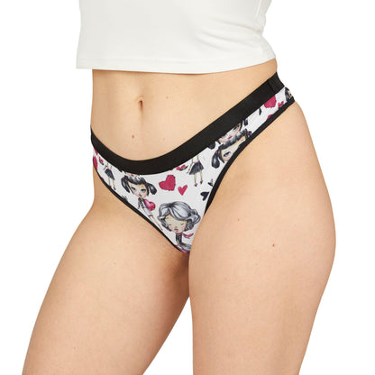 Kawaii Anime-Inspired Mother-Daughter Thong Set: Playful Cartoon Lingerie for Otaku Fans