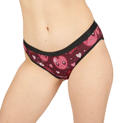 Kawaii Cherry Panties, Adorable Red Briefs, Cute Fashionable Panties for Everyday Wear. Cherrycore Aesthetic for Women ages 16-34