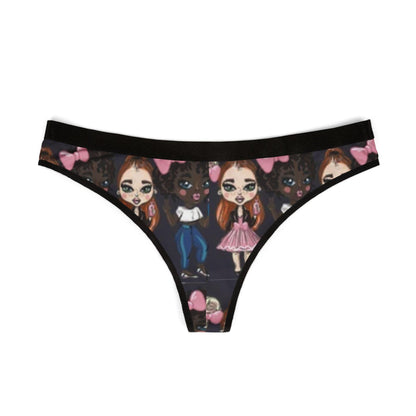 Kawaii Anime BFF Thong - Cheeky Chibi Cartoon Lingerie for Otaku Cosplay Gifts