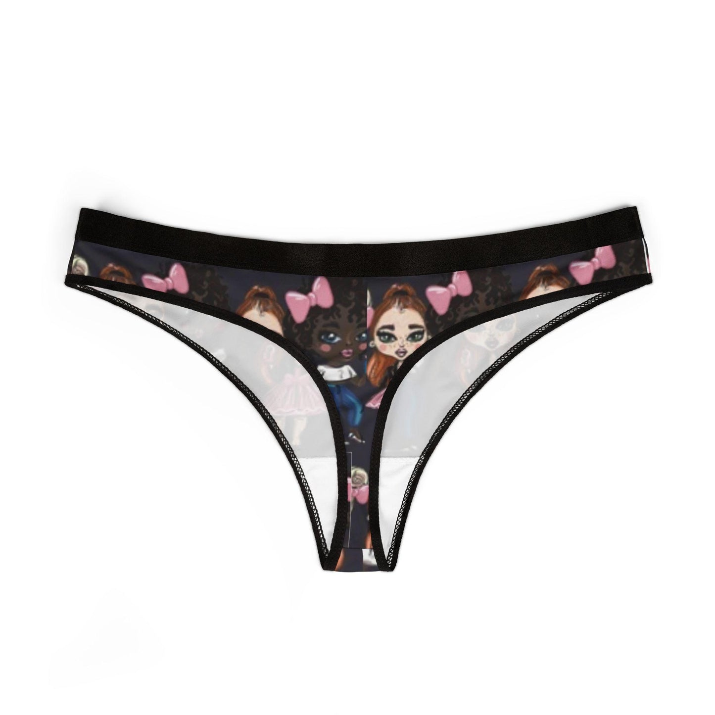 Kawaii Anime BFF Thong - Cheeky Chibi Cartoon Lingerie for Otaku Cosplay Gifts