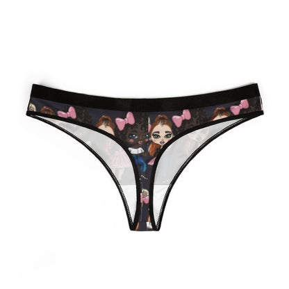 Kawaii Anime BFF Thong - Cheeky Chibi Cartoon Lingerie for Otaku Cosplay Gifts