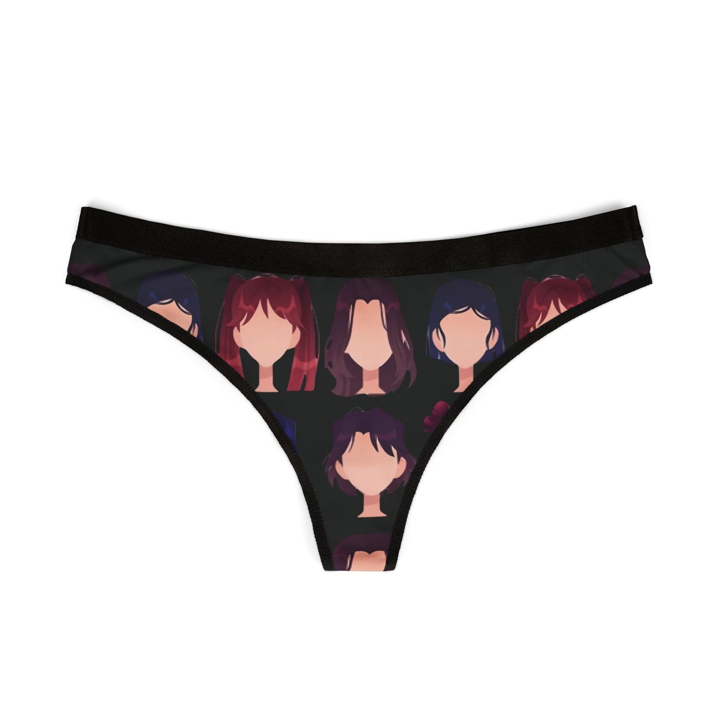 Mysterious Anime Woman Cheeky Thong - Kawaii Otaku Lingerie for Cosplay Lovers and Anime Fans