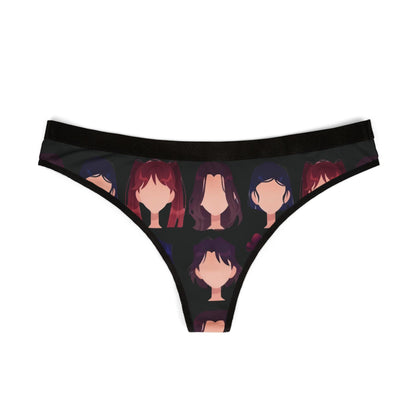 Mysterious Anime Woman Cheeky Thong - Kawaii Otaku Lingerie for Cosplay Lovers and Anime Fans