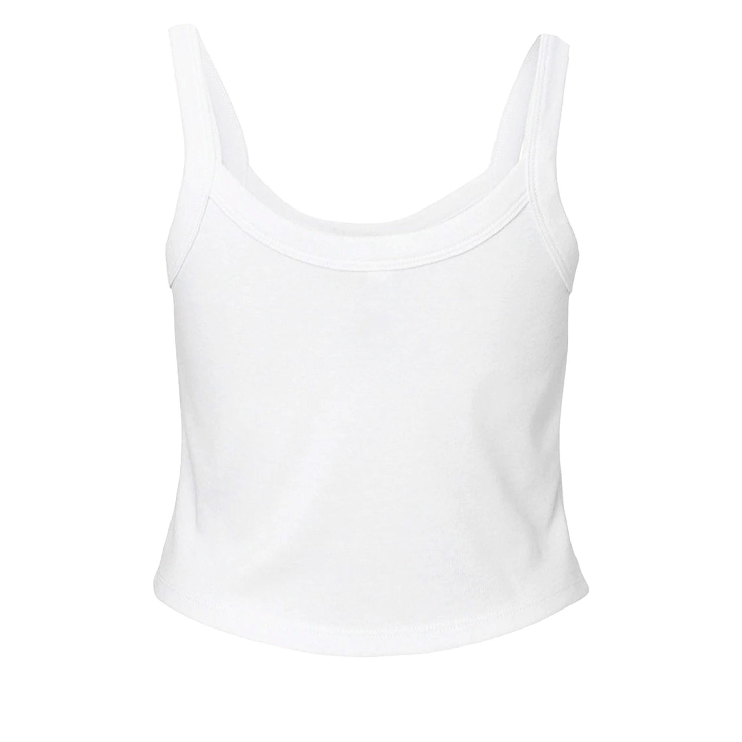 Micro Ribbed Scoop Tank Top: Fitted Stretch Knit - Bella + Canvas 1012BE