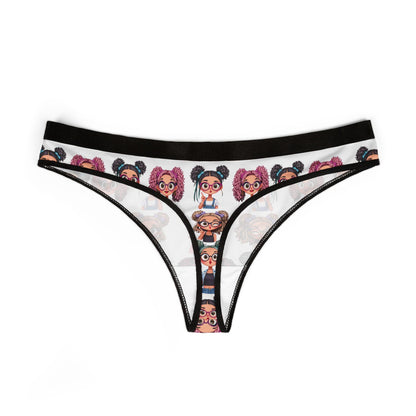Playful Print Women's Thong: Novelty Character Underwear