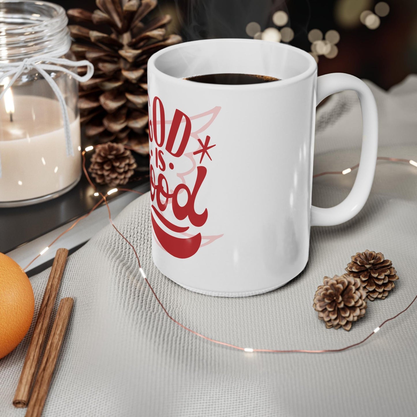 God is Love Coffee Mug: Inspirational Christian Gift, 11oz/15oz