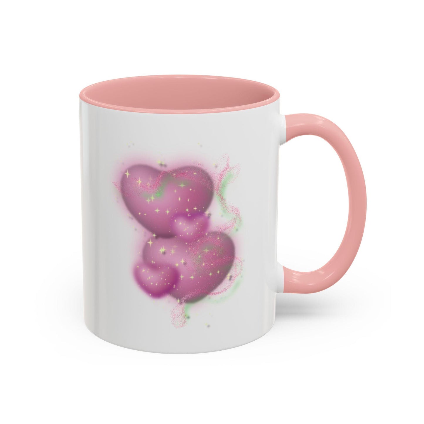Accent Pink Floral Coffee Mug | Perfect Gift for Coffee Lovers, Home Decor, Mother's Day Gift, Desk Accessories, Flower Lover's Mug