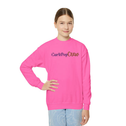 CurliPop Crew Kids Sweatshirt: Curly Hair Dolls, Nerdy Fashion