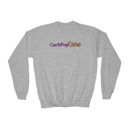 CurliPop Crew Kids Sweatshirt: Curly Hair Dolls, Nerdy Fashion