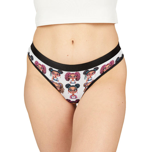 Playful Print Women's Thong: Novelty Character Underwear