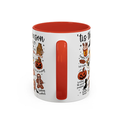 Halloween Vibes Coffee Mug, Spooky Season Drinkware, Gift for Halloween Lovers, Pumpkin Mug, Seasonal Home Decor, TIS The Season